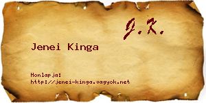 Jenei Kinga névjegykártya
