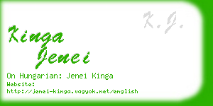 kinga jenei business card